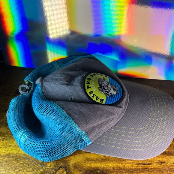 Bass Pro Shops blue size S Gone Fishing Baseball Cap - Picture 4 of 9